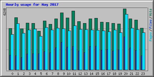 Hourly usage for May 2017
